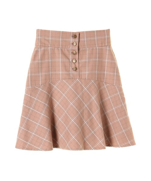 earth music&ecology(アースミュージックアンドエコロジー)の「ラッフルミニチェックスカート(スカート・ベージュ/ネイビー・S/M)」の14枚目の写真
