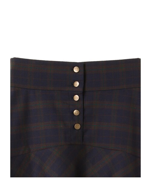 earth music&ecology(アースミュージックアンドエコロジー)の「ラッフルミニチェックスカート(スカート・ベージュ/ネイビー・S/M)」の11枚目の写真