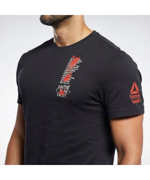 Reebok（リーボック）の「リーボック CrossFit ゲット アウト イン フロント Tシャツ / Reebok CrossFit Get Out in Front Tee（トップス・ライトグレイヘザー(FK4329)/ブラック(FK4330)・XS/S/M/L）」の14枚目の写真