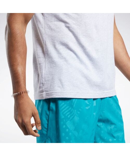 Reebok（リーボック）の「リーボック CrossFit ゲット アウト イン フロント Tシャツ / Reebok CrossFit Get Out in Front Tee（トップス・ライトグレイヘザー(FK4329)/ブラック(FK4330)・XS/S/M/L）」の8枚目の写真