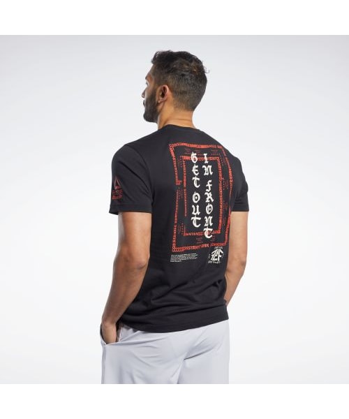 Reebok（リーボック）の「リーボック CrossFit ゲット アウト イン フロント Tシャツ / Reebok CrossFit Get Out in Front Tee（トップス・ライトグレイヘザー(FK4329)/ブラック(FK4330)・XS/S/M/L）」の11枚目の写真