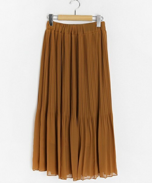 DHOLIC（ディーホリック）の「プリーツシフォンスカート（スカート・レディース・ベージュ/その他/ブラウン/ブラック・FREE）」の3枚目の写真