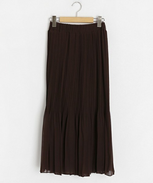 DHOLIC（ディーホリック）の「プリーツシフォンスカート（スカート・レディース・ベージュ/その他/ブラウン/ブラック・FREE）」の2枚目の写真