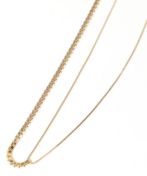 Andemiu（アンデミュウ）の「デザインチェーンネックレス（アクセサリー・シルバー/ゴールド）」の3枚目の写真