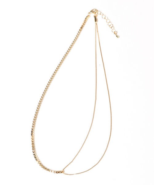 Andemiu（アンデミュウ）の「デザインチェーンネックレス（アクセサリー・シルバー/ゴールド）」の2枚目の写真
