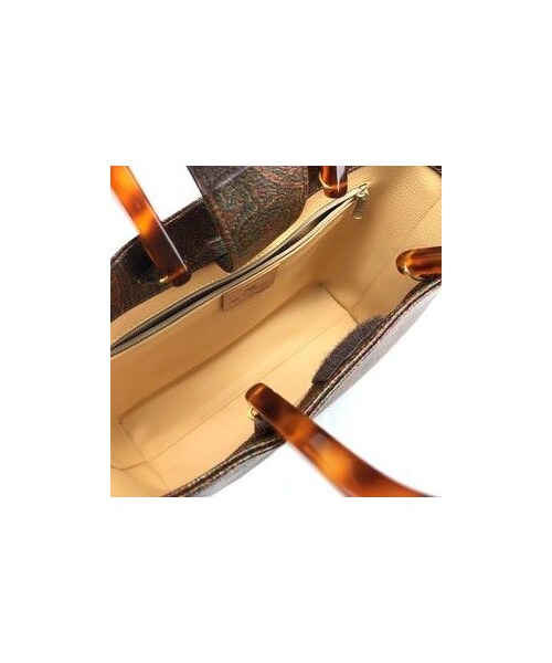 【極美品】ETRO ペイズリー柄 べっ甲 イタリア製 オールド ポーチ付き 極美品】ETRO ペイズリー柄 べっ甲 イタリア製 オールド ポーチ付き