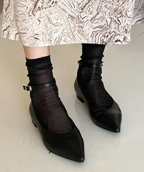 DHOLIC(ディーホリック)の「2TYPEストラップシューズ(その他シューズ・レディース・ブラック/その他・225/230/235/240/245/250)」の1枚目の写真