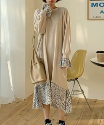 DHOLIC | パターンヘムワンピース(ワンピース)