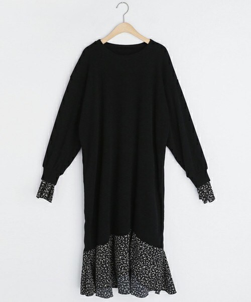 DHOLIC（ディーホリック）の「パターンヘムワンピース（ワンピース・レディース・イエロー/ブルー/ブラック・FREE）」の2枚目の写真