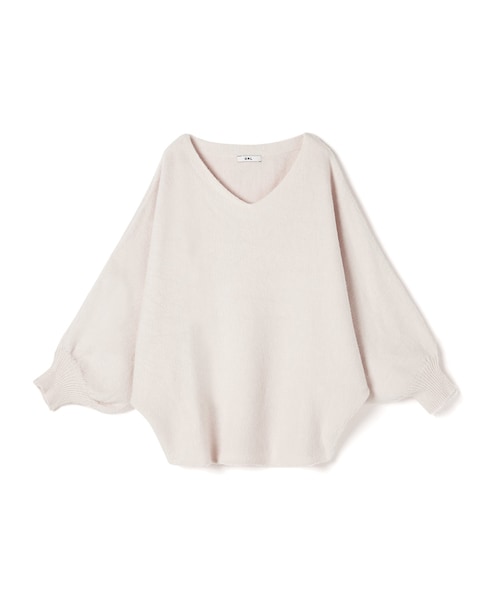 GRL（グレイル）の「Vネックドルマンニットトップス（ニット/セーター・レディース・ブラック/アイボリー/グリーン・F）」の2枚目の写真