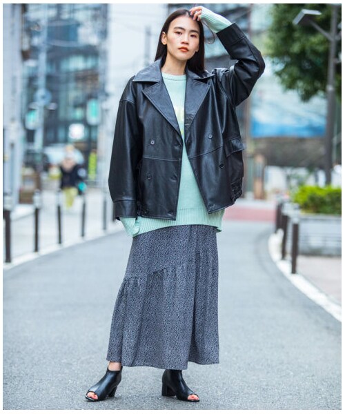 w closet(ダブルクローゼット)の「【Alley】スクエアトゥブーティ(シューズ・レディース・アイボリー/ブラック・M/L)」の14枚目の写真