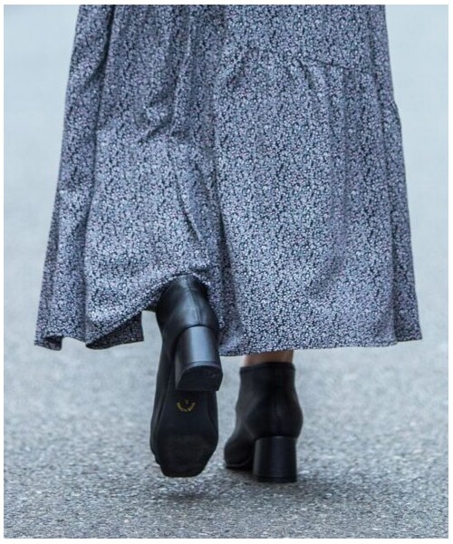 w closet(ダブルクローゼット)の「【Alley】スクエアトゥブーティ(シューズ・レディース・アイボリー/ブラック・M/L)」の15枚目の写真