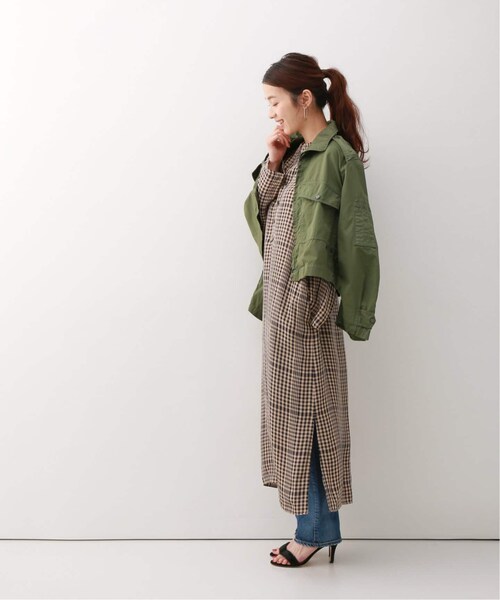 Spick & Span（スピックアンドスパン）の「ノーカラーラグランシャツ 