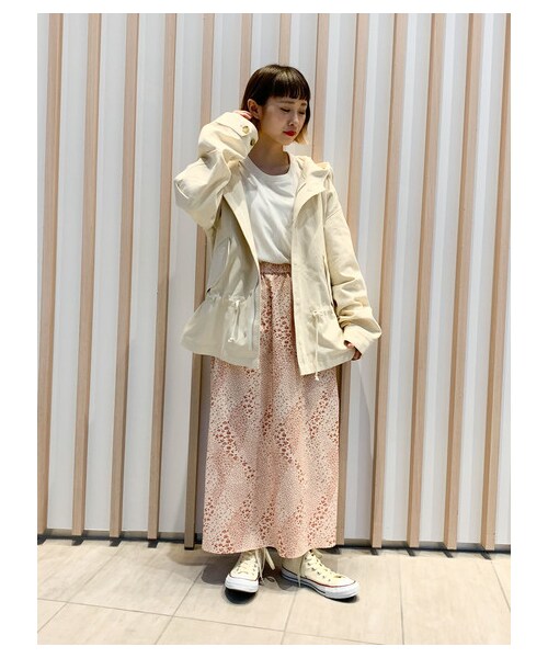 E hyphen world gallery(イーハイフンワールドギャラリー)の「【先行予約】花柄ジョーゼットスカート(スカート・オフホワイト/レッド/ライトグリーン・F)」の11枚目の写真