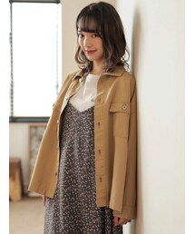 E hyphen world gallery | 【先行予約】ツイルタック釦ジャケット(ジャケット/アウター)