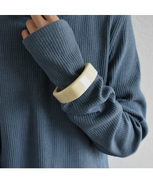 Lavish Gate | nh-brace-02119　アクリルプレーンバングル　クリア　アイボリー　ブラウン(バングル/リストバンド)