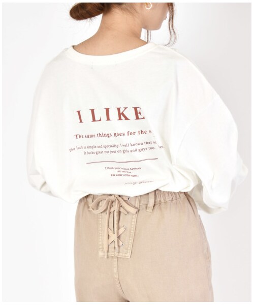 w closet(ダブルクローゼット)の「後ろレースUP裾スリットパンツ(パンツ・レディース・ブリーチ/ブルー/Lベージュ・FREE/M/L)」の21枚目の写真