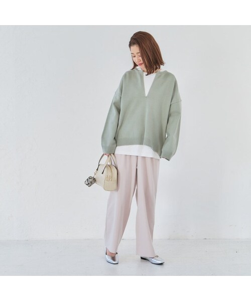 ORiental TRaffic（オリエンタルトラフィック）の「Vカットフラットパンプス（シューズ・レディース・ブラック/ブラウン/グリーン/シルバー・33/34/35/36/37/38/39/40/41/42/43）」の20枚目の写真