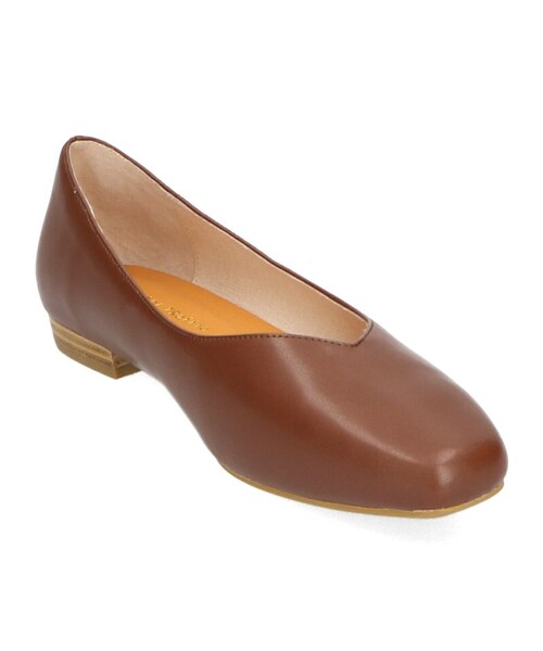 ORiental TRaffic（オリエンタルトラフィック）の「Vカットフラットパンプス（シューズ・レディース・ブラック/ブラウン/グリーン/シルバー・33/34/35/36/37/38/39/40/41/42/43）」の8枚目の写真