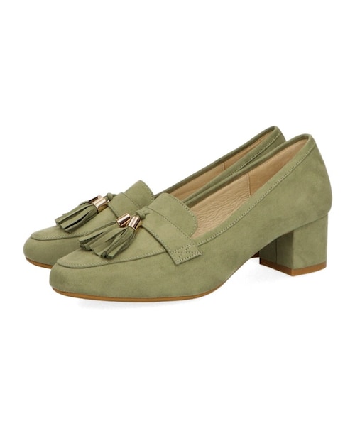 ORiental TRaffic(オリエンタルトラフィック)の「タッセルローファーパンプス(シューズ・レディース・ブラック/キャメル/グリーン/グレー・33/34/35/36/37/38/39/40/41/42/43)」の3枚目の写真