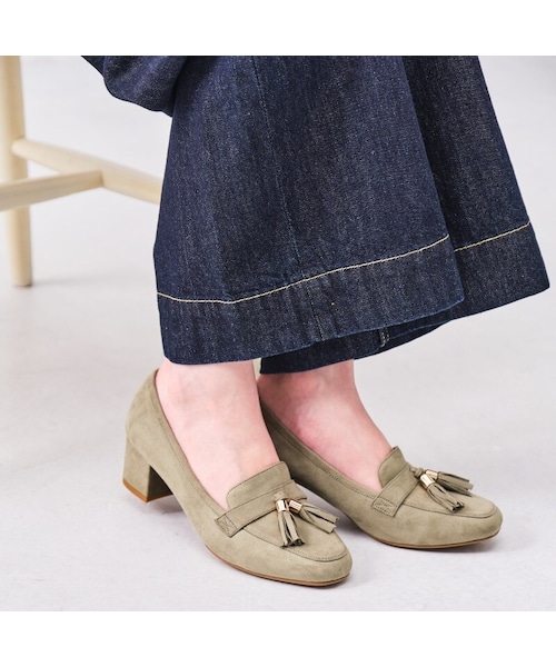 ORiental TRaffic(オリエンタルトラフィック)の「タッセルローファーパンプス(シューズ・レディース・ブラック/キャメル/グリーン/グレー・33/34/35/36/37/38/39/40/41/42/43)」の15枚目の写真