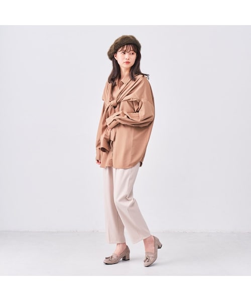 ORiental TRaffic(オリエンタルトラフィック)の「タッセルローファーパンプス(シューズ・レディース・ブラック/キャメル/グリーン/グレー・33/34/35/36/37/38/39/40/41/42/43)」の18枚目の写真