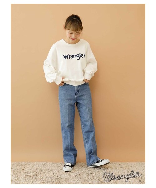 E hyphen world gallery（イーハイフンワールドギャラリー）の「WRANGLER フレアデニム（パンツ・ライトインディゴ/ミディアムインディゴ・S/M）」の5枚目の写真