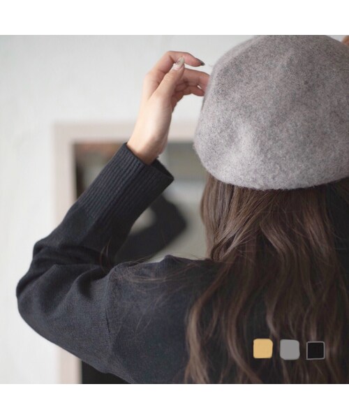 No Brand ノーブランド の ウールベレー帽 ハンチング ベレー帽 Wear