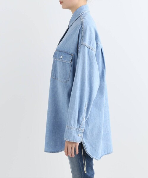 Deuxieme Classe/ドゥーズィエムクラス ワイド デニムシャツ Deuxieme Classe（ドゥーズィエムクラス）の「デニムシャツ（）」 - WEAR