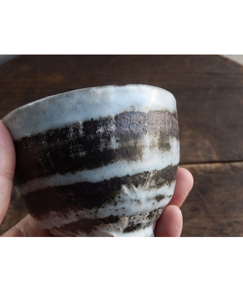 Handmade（ハンドメイド）の「小野哲平 鉄化粧 丸湯呑(大) two