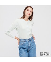 UNIQLO | UVカットスーピマコットンクルーネックカーディガン（長袖）(カーディガン/ボレロ)