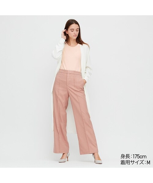 UNIQLO（ユニクロ）の「コットンフライスクルーネックT（7分袖）（Tシャツ/カットソー・レディース・BLACK 09/PINK 10/ORANGE 23/GRAY 03/BLUE 64/PINK 11/WHITE 00/NAVY 69/LIGHT GREEN 50・L/3XL/M/XS/XXL/S/XL）」の7枚目の写真