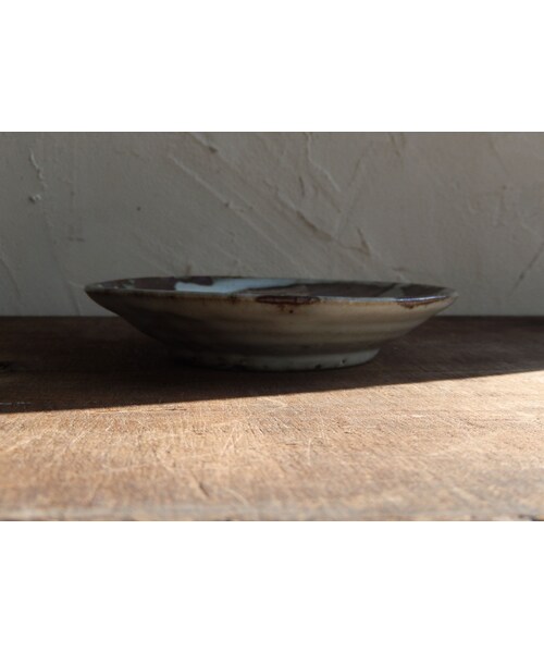 小野哲平 鉄化粧クロス取皿 Φ15cm