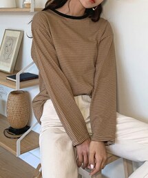 DHOLIC | ボーダーTシャツ(Tシャツ/カットソー)