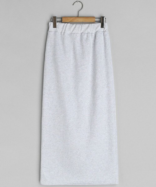 DHOLIC（ディーホリック）の「裏起毛スリットHラインスカート（スカート・レディース・グレー/ホワイト/ベージュ/ブラック/その他/グリーン・FREE）」の2枚目の写真