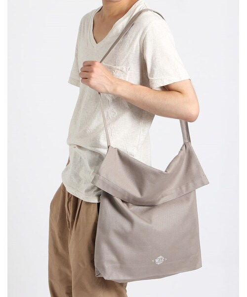 WALK IN CLOSET（ウォークインクローゼット）の「WALK IN CLOSET WALK IN CLOSET ORIGINAL ECO BAG （LARGE）（バッグ・メンズ・オフホワイト/アーミー/グレー/ネイビー・F）」の3枚目の写真