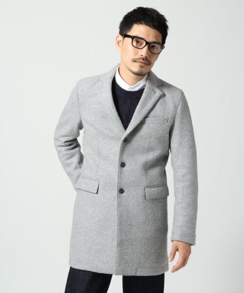 GLOBAL WORK（グローバルワーク）の「【WEB先行予約】ウールチェスターコート（ジャケット/アウター・メンズ・グレー15/ツイード18/キャメル52/ネイビー88・Ｓ/Ｍ/Ｌ/ＸＬ）」の10枚目の写真