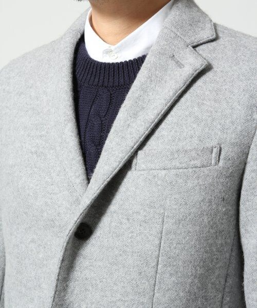 GLOBAL WORK（グローバルワーク）の「【WEB先行予約】ウールチェスターコート（ジャケット/アウター・メンズ・グレー15/ツイード18/キャメル52/ネイビー88・Ｓ/Ｍ/Ｌ/ＸＬ）」の11枚目の写真