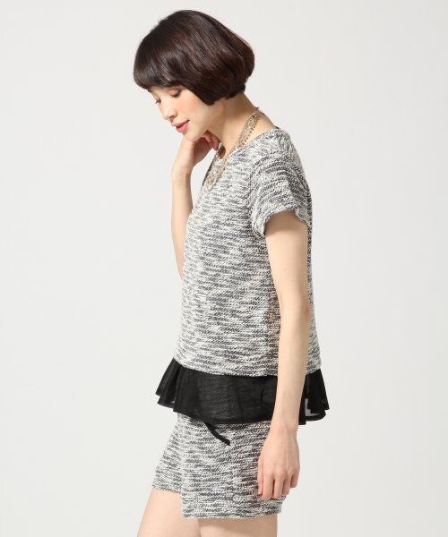 LEPSIM（レプシィム）の「ショートパンツセットアップ（パンツ・レディース・ナチュラル/イエロー/ネイビー・Ｍ/Ｌ）」の4枚目の写真