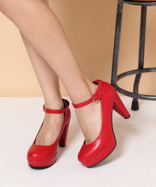 Heather(ヘザー)の「ヘザーFWカラーパンプス(シューズ・レディース・オフホワイト/ブラック/レッド/カモフラ・S(22.0~22.5)/M(23.0~23.5)/L(24.0~24.5))」の4枚目の写真