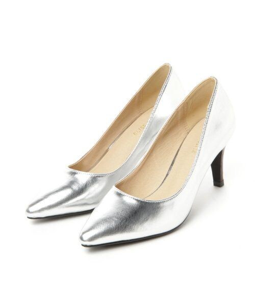BLISS POINT Womens（ブリスポイント ウイメンズ）の「ポインテッドパンプス（シューズ・レディース・ホワイト/ブラック/パイソン/シルバー/ベージュ・S(22～22.5cm)/M(23～23.5cm)/XL(25～25.5cm)）」の5枚目の写真