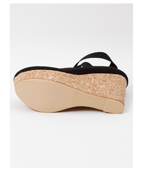 E hyphen world gallery Bon Bon（イーハイフンワールドギャラリーボンボン）の「【Special Price】Ballerina Wedge Shoes（パンプス・レディース・ブラック/サックスブルー/ピンクベージュ・S/M/L）」の8枚目の写真