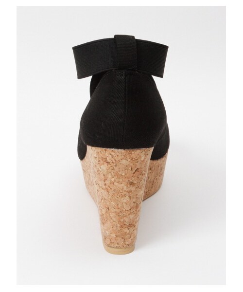 E hyphen world gallery Bon Bon（イーハイフンワールドギャラリーボンボン）の「【Special Price】Ballerina Wedge Shoes（パンプス・レディース・ブラック/サックスブルー/ピンクベージュ・S/M/L）」の7枚目の写真