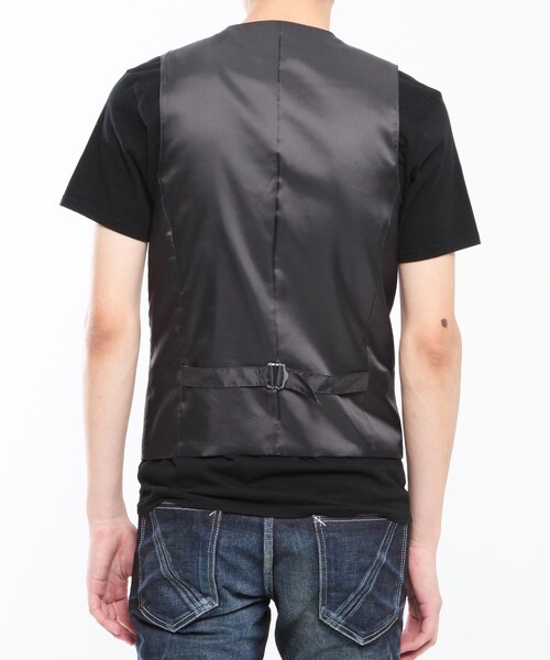 VANQUISH（ヴァンキッシュ）の「T/W ジレ[VSV042]（トップス・メンズ・ブルー/グレー/ブラック・S/M/L）」の4枚目の写真
