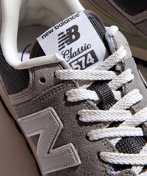 NEW BALANCE(ニューバランス)の「ML574(シューズ・メンズ・チャコールグレー/ダークネイビー・23.5/24.0/24.5)」の6枚目の写真