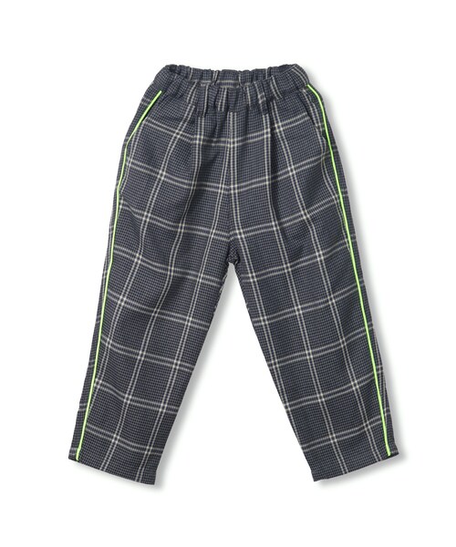 BRANSHES（ブランシェス）の「先染チェックパイピングパンツ（その他パンツ・キッズ・ベージュ/グレー・90cm～150cm）」の2枚目の写真
