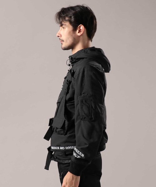 美品 AVIREX 3WAY ミリタリーセパレートユーズジャケット カーキ XL AVIREX（アヴィレックス）の「ミリタリー セパレート ユーズ