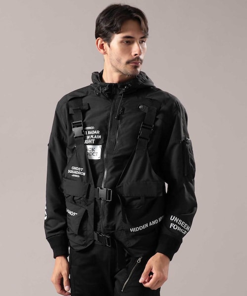 AVIREX P.D.W　ベスト　フリー　ブラック　タクティカル　6602008 AVIREX（アヴィレックス）の「PDW タクティカル ベスト/ PDW TACTICAL