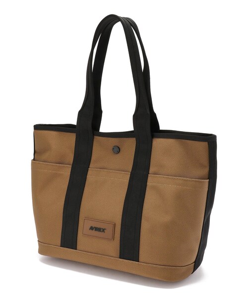 AVIREX（アヴィレックス）の「ギガホールド トートバッグ/GIGA HOLD TOTE BAG（バッグ・メンズ・BLACK/TAN・F）」の2枚目の写真