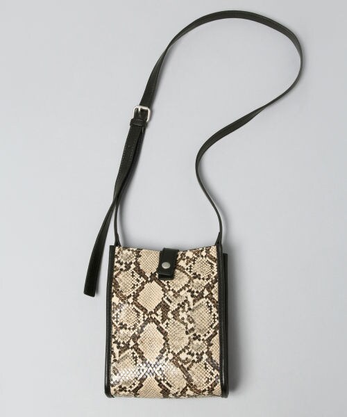 RAGEBLUE（レイジブルー）の「ヴィンテージライクミニバッグ（バッグ・パイソン柄/ダークブラウン）」の8枚目の写真